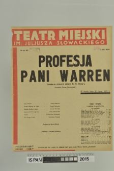 PROFESJA PANI WARREN