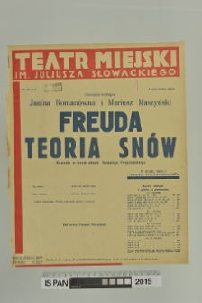 FREUDA TEORIA SNÓW