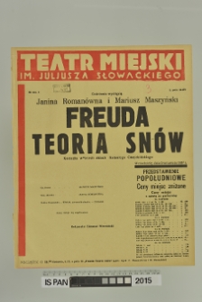 FREUDA TEORIA SNÓW