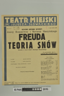 FREUDA TEORIA SNÓW