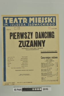 PIERWSZY DANCING ZUZANNY