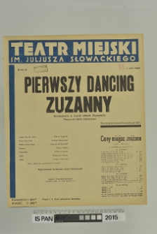 PIERWSZY DANCING ZUZANNY