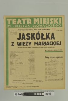 JASKÓŁKA Z WIEŻY MARIACKIEJ