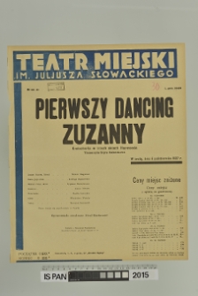 PIERWSZY DANCING ZUZANNY