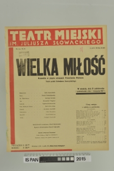 WIELKA MIŁOŚĆ