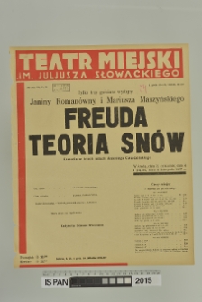 FREUDA TEORIA SNÓW