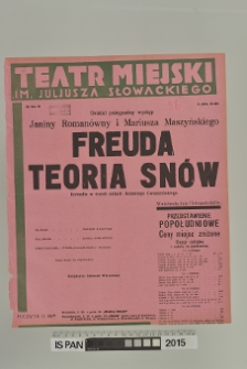 FREUDA TEORIA SNÓW