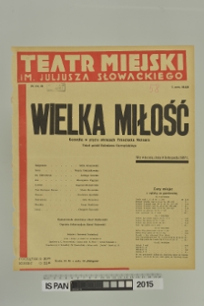 WIELKA MIŁOŚĆ
