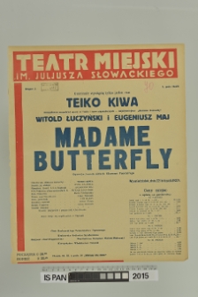 MADAME BUTTERFLY