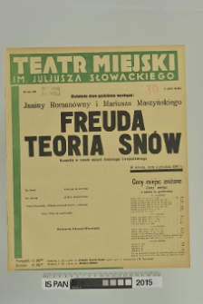 FREUDA TEORIA SNÓW