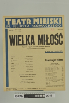 WIELKA MIŁOŚĆ