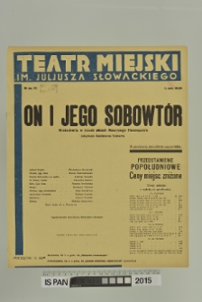 ON I JEGO SOBOWTÓR