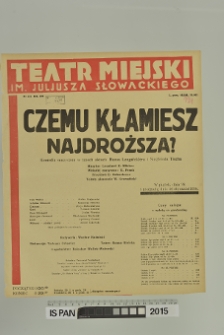 CZEMU KŁAMIESZ NAJDROŻSZA