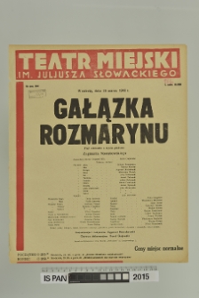 GAŁĄZKA ROZMARYNU