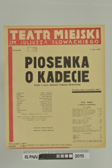 PIOSENKA O KADECIE