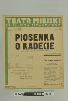 PIOSENKA O KADECIE