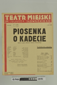 PIOSENKA O KADECIE