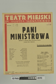 PANI MINISTROWA