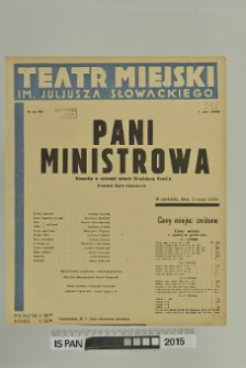 PANI MINISTROWA