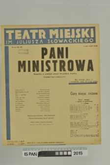 PANI MINISTROWA