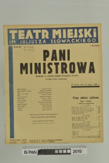 PANI MINISTROWA