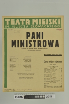 PANI MINISTROWA