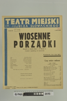 WIOSENNE PORZĄDKI