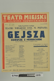 GEJSZA DZIEWCZĘ Z HERBACIARNI