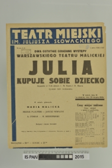 JULIA KUPUJE SOBIE DZIECKO