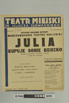 JULIA KUPUJE SOBIE DZIECKO