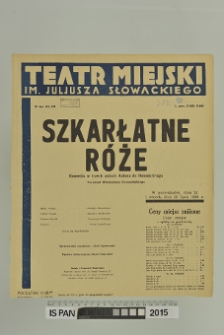 SZKARŁATNE RÓŻE