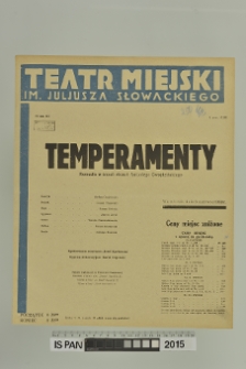 TEMPERAMENTY