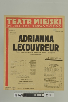 ADRIANNA LECOUVREUR