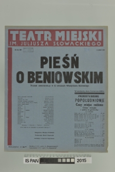 PIEŚŃ O BENIOWSKIM