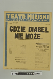 GDZIE DIABEŁ NIE MOŻE...