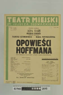 OPOWIEŚCI HOFFMANA