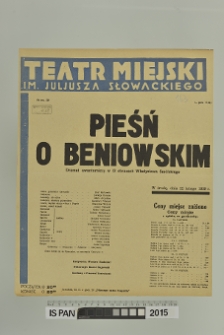 PIEŚŃ O BENIOWSKIM