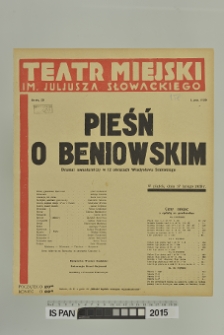PIEŚŃ O BENIOWSKIM