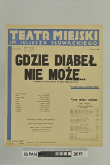 GDZIE DIABEŁ NIE MOŻE...