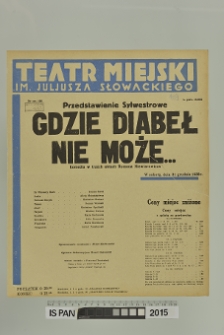 GDZIE DIABEŁ NIE MOŻE...