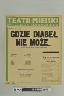 GDZIE DIABEŁ NIE MOŻE...