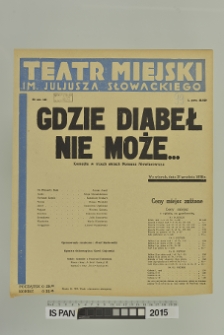 GDZIE DIABEŁ NIE MOŻE...