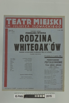 RODZINA WHITEOAK'ÓW