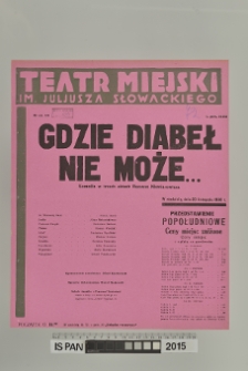 GDZIE DIABEŁ NIE MOŻE...