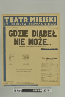 GDZIE DIABEŁ NIE MOŻE...