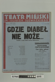 GDZIE DIABEŁ NIE MOŻE...