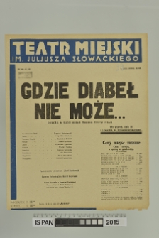 GDZIE DIABEŁ NIE MOŻE...