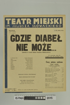 GDZIE DIABEŁ NIE MOŻE...