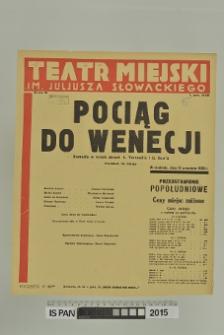 POCIĄG DO WENECJI