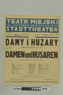 DAMY I HUZARY DAMEN und HUSAREN